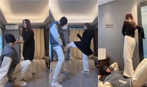 狗哥 | 素人S 踢裆踩踏耳光
