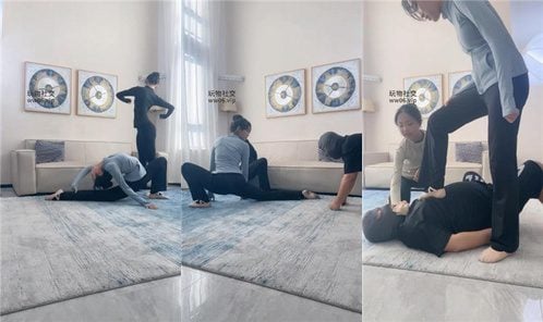素人星探 | 3S 女神捆绑暴力虐打教练狗