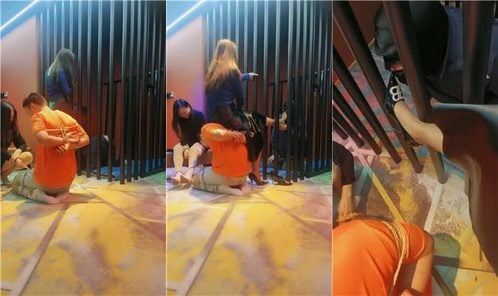 Meezu | Double S, Double M, Tied, Kneeling, Licking, Silky Legs, Rattan Cane, Whipping, Trampling