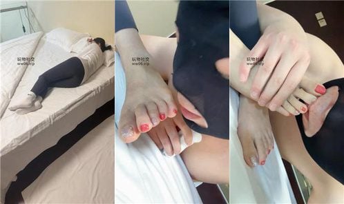 璎珞 | 沉浸式品尝原味运动袜 掐乳深喉