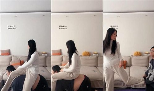 埋汰 | 闻舔原味黑袜 骑马踢踹