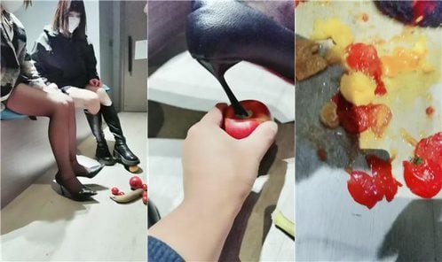 西北傻子 | 开发足疗店双素人 踩踏水果喂食