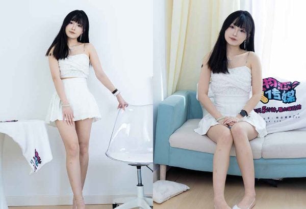 Wulian Media | Dudu transparent high heels high heel sandals white boat socks barefoot belt video belt video