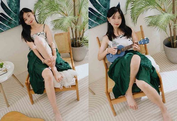 ストリートスタイルのシルクの足 | 515 長脚美人モデルRuoyingドレススタジオ撮影