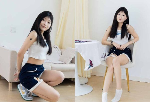 Wulian Media | Duduスニーカー、白い綿の靴下、素足、エッセンシャルオイルを塗布、動画付き。