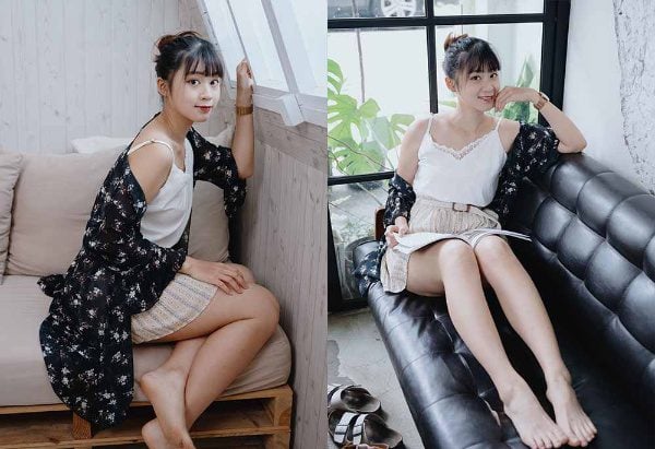 街拍丝足 | 520 长腿美模 若颖 度假风
