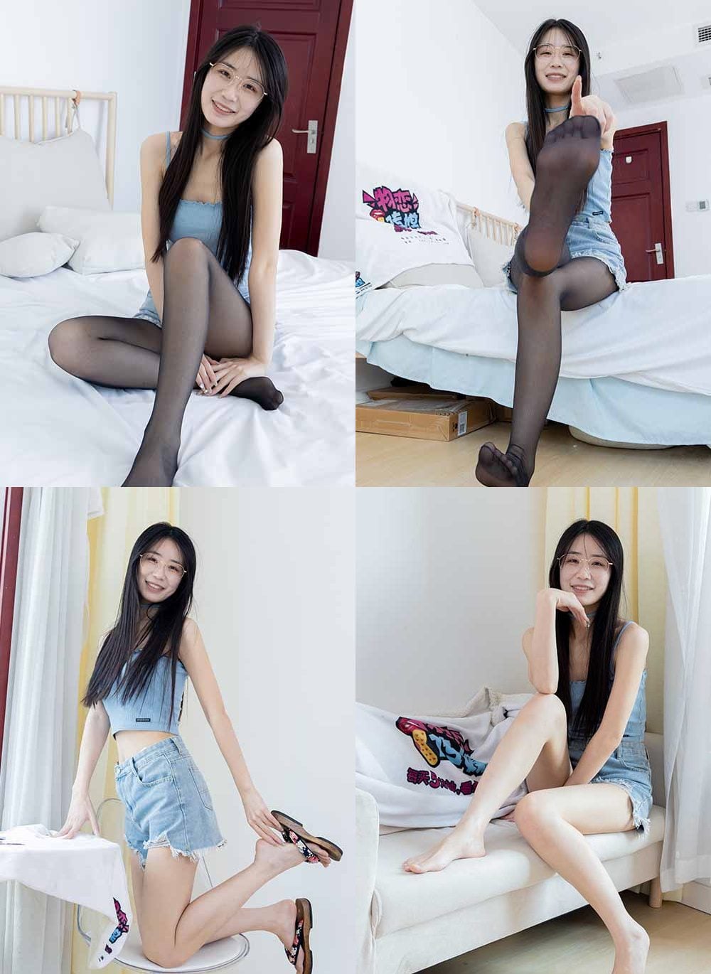 物恋传媒 | 菜菜 木屐人字拖 薄黑丝 裸足 带视频 带视频-视频截图