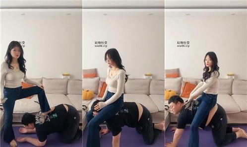 埋汰 | 牛仔裤女神 骑马 裸足恋足舔