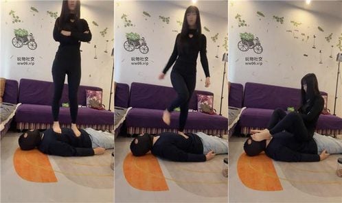 偏不 | 瑜伽裤坐脸窒息 站狗背跳踩