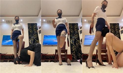 颜主 | 礼仪小姐逮住偷拍贱奴