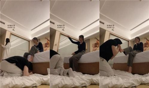 白兔 | 捆绑肌肉男藤条鞭打恋足舔