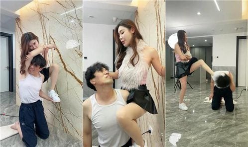 麋鹿银儿 | 踩背上疯狂鞭打 腿绞浓痰 胯下爬行