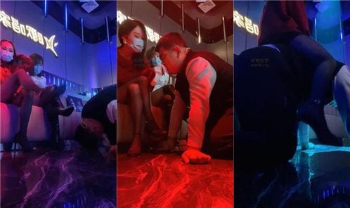 Qiqisama | ダブルS KTVロングブーツ踏みつけ足差し口舐め乳ダブルパースバージョン