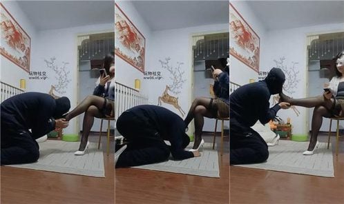 倾城 | 转胯狗爬 跪舔高跟黑丝 踩踏坐脸窒息