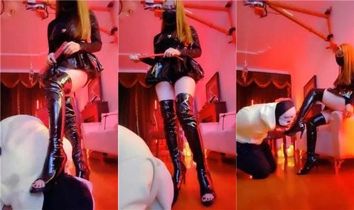 魔鬼天使 | 长靴御姐S调 吊绑重度虐打