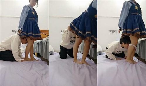 南宁木木 | 洛丽塔S 裸足狂舔 内裤套头 骑狗背