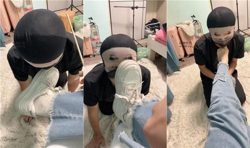 沐沐大大 | 强迫舔小白鞋白袜玉足