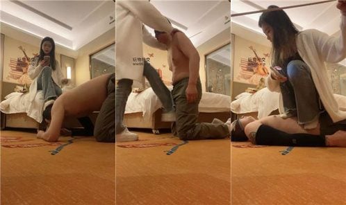 沐沐大大 | 小白鞋白袜踩虐踢踹 藤条鞭打