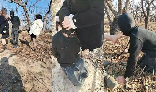 沐颜 | 双S 户外捆绑奴隶虐打 双视角版