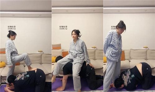 埋汰 | 睡衣女神玉足蹂躏踩虐
