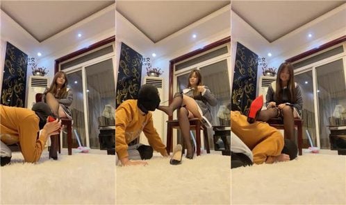 小菀 | 黑丝美腿高跟踩虐老师奴
