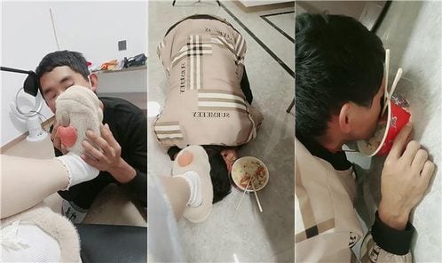 薇薇情侣主 | 跪舔毛拖鞋白袜 鞭打 圣水泡面