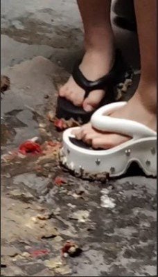 端午节福利 | 小太妹双人子拖踩蛋黄派圣女果
