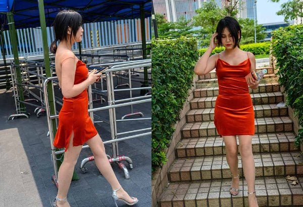 魔镜街拍 | 457 精选街拍 御风街拍 红裙肉丝萌宝儿在车站被偷拍后到河边散心 带视频 带视频