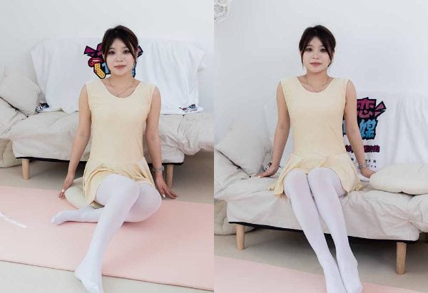物恋传媒 | 闪闪 舞蹈服 舞蹈鞋 白棉袜 厚白丝 厚灰丝 薄肉丝 带视频 带视频