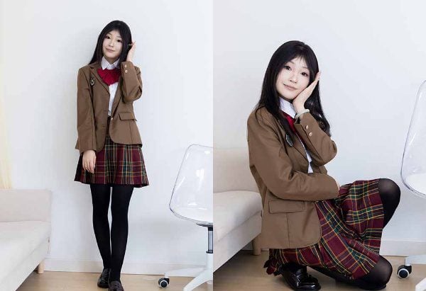 Wulian Media | Dudu革靴厚手黒シルクJK制服ビデオ付きビデオ付き