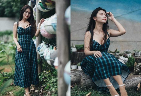 Street Shot Silk Foot | 534 Long-legged Model Xiao Xiao Yongan