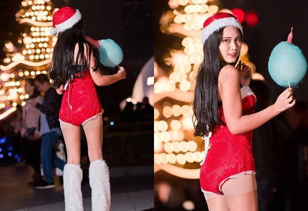 マジックミラーストリートシュート | 厳選された477のストリートシュート かわいい赤ちゃんのクリスマスイブモデルが女神を撮影