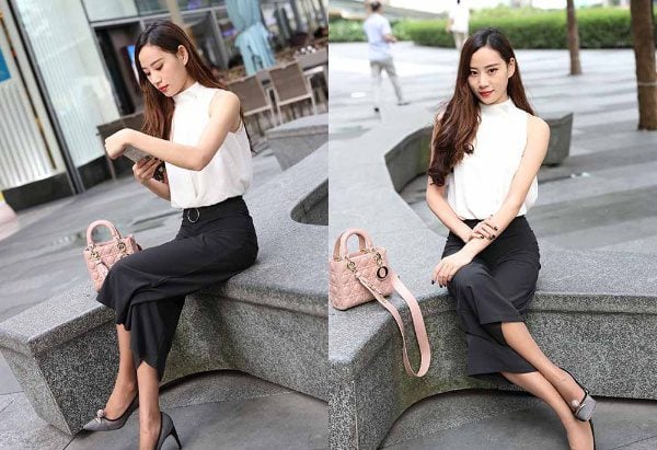 Magic Mirror Street Shots | 482 Selected Street Shots Huihui Model Shots Zhao Gongzi's Coffee Stockings