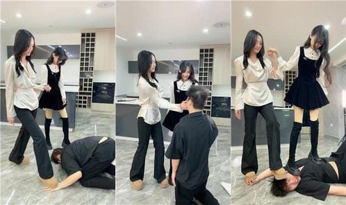 麋鹿银儿 | 新素人系列2 踩头脸 断头骑坐头