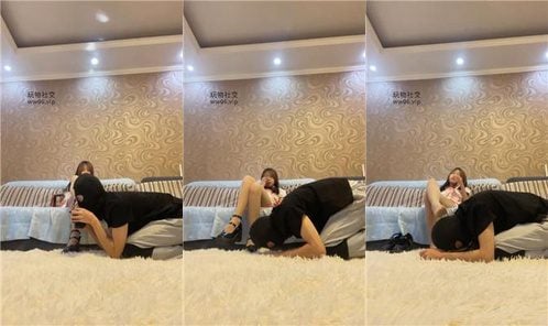 咏慈 | 跪舔脏皮鞋肉丝脚 掐乳