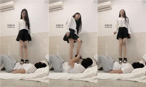 陈甜女帝 | 耐克鞋全体重跳踩