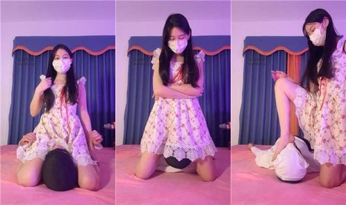甜恬 | 坐脸窒息 裸足恋足舔 腋下闻舔