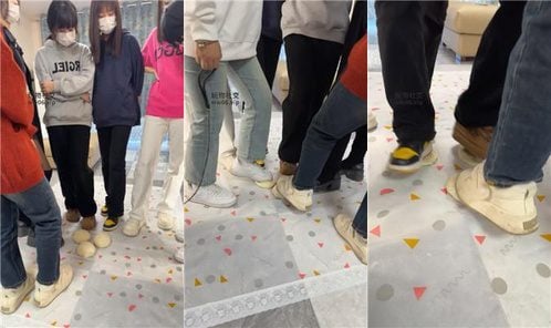 深情 | 6S鞋底碾踩馒头喂食 群踩踏钻胯