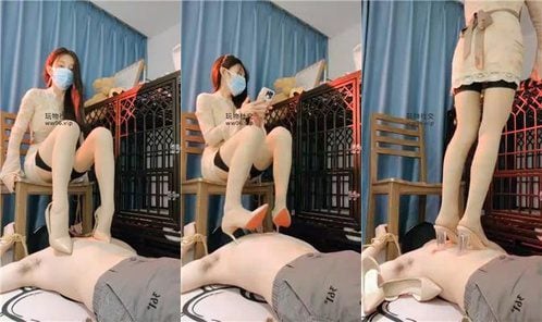 喵酱紫 | 捆绑强制 高跟虐乳 狠踩