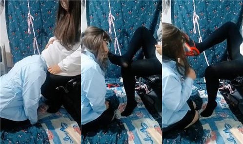 伪娘和人妻 | 红高跟丝袜蹂躏CD