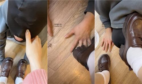 September | Soaking socks in water, tasting leather shoes, white socks, stepping on jade feet and licking them crazily