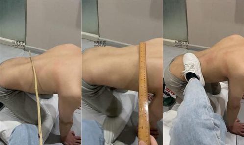 白兔 | 黑棉袜脚踩 戒尺虐打