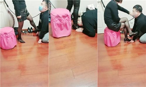 美容院 | 素人技师首次玩SM调狗
