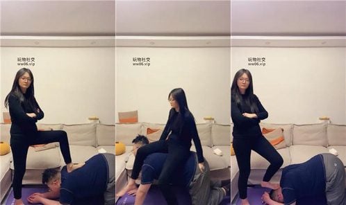埋汰 | 瑜伽裤女神玉足蹂躏