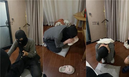 白兔 | 品尝主人的原味黑棉袜