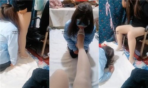 伪娘和人妻 | 肉丝脚玩虐蓬头垢面的狗