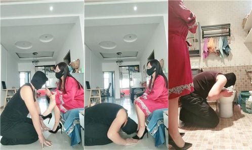 Mu Yan | Rewarding the slave who pee in the morning/cleans the toilet JS250117-46