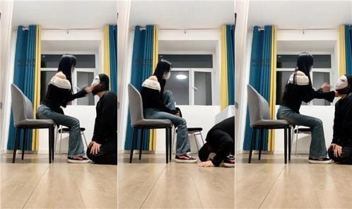 妙妙 | 牛仔裤坐脸窒息 清理脏鞋黑棉袜