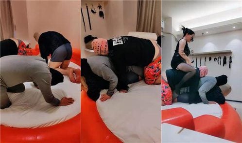 魅尊 | 3M 骑马黑丝踩虐骚奴
