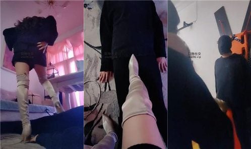 Devil Angel | Long boots and heavy crotch kicks